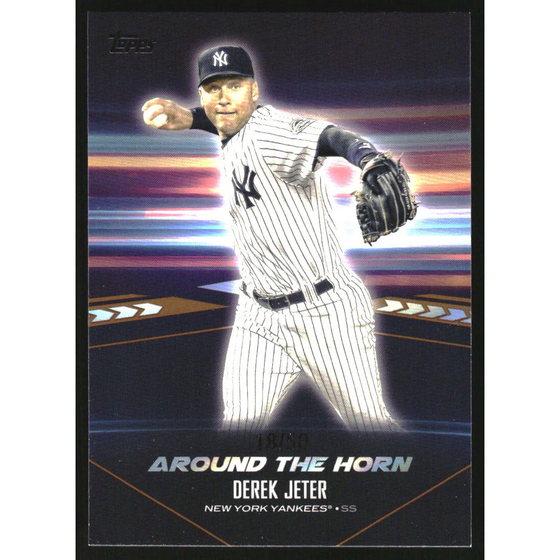 2024 Topps Around the Horn Gold #ATH29 Derek Jeter. rookie card picture