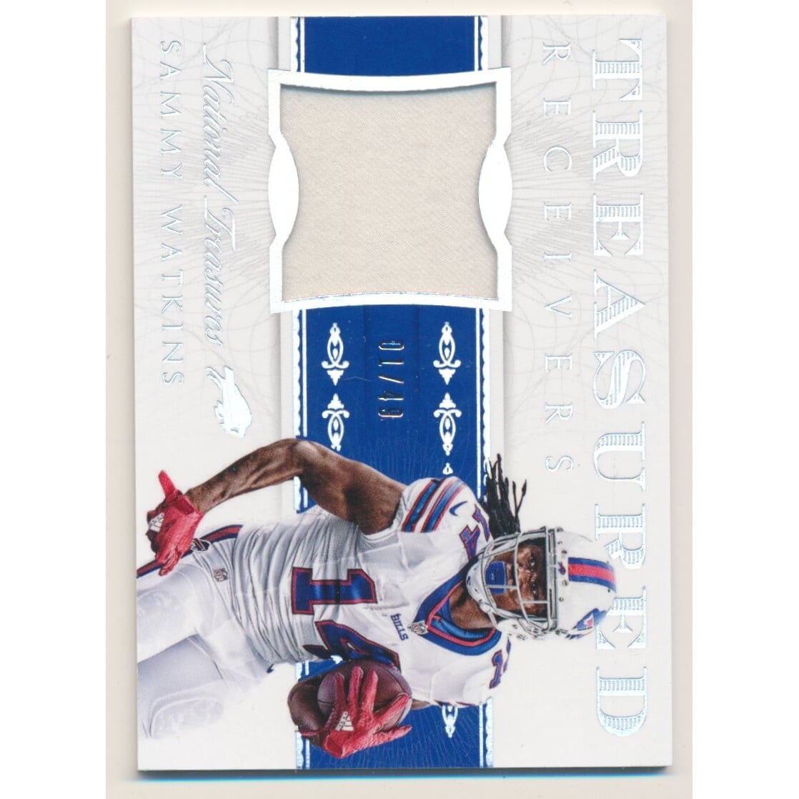 2015 Panini National Treasures Treasured Receivers Materials #TWRSW Sammy Watkins/49. rookie card picture