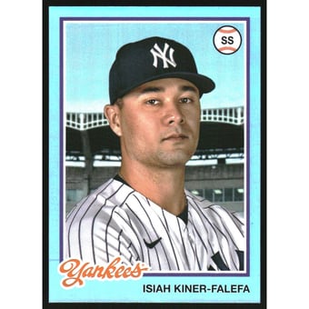 2022 Topps Archives Blue Foil #160 Isiah Kiner-Falefa