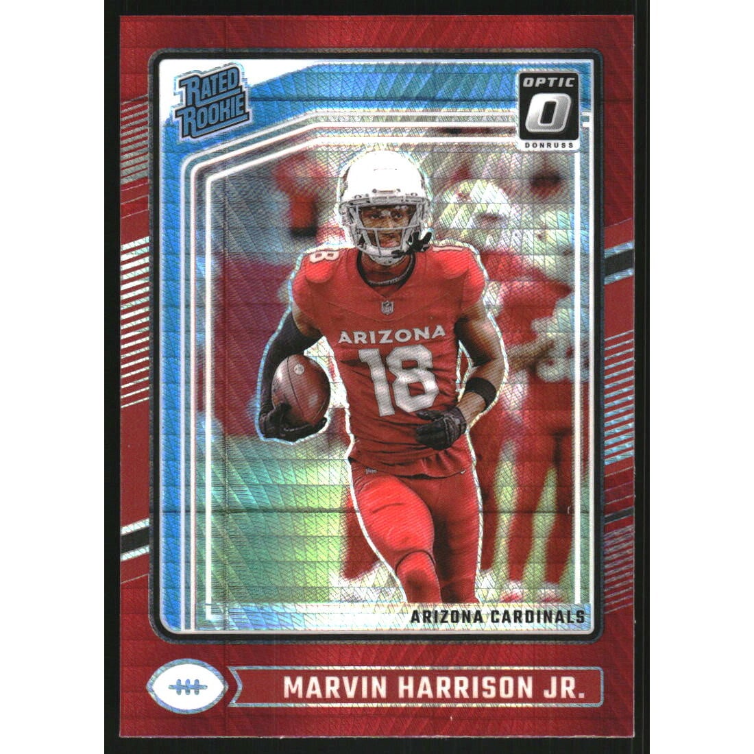2024 Donruss Optic Red Hyper #276 Marvin Harrison Jr. RR. rookie card picture