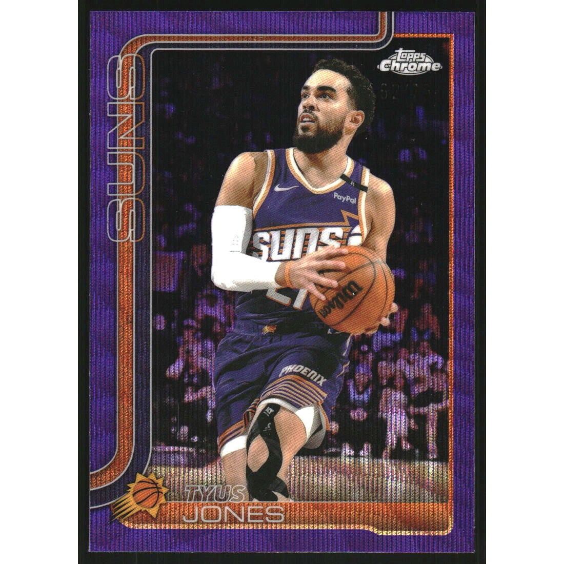 2025-26 Topps Chrome Purple Wave Refractors #146 Tyus Jones. rookie card picture