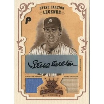 2004 Diamond Kings DK Combos Framed Bronze Sepia #172 Steve Carlton LGD Bat-Jsy/5