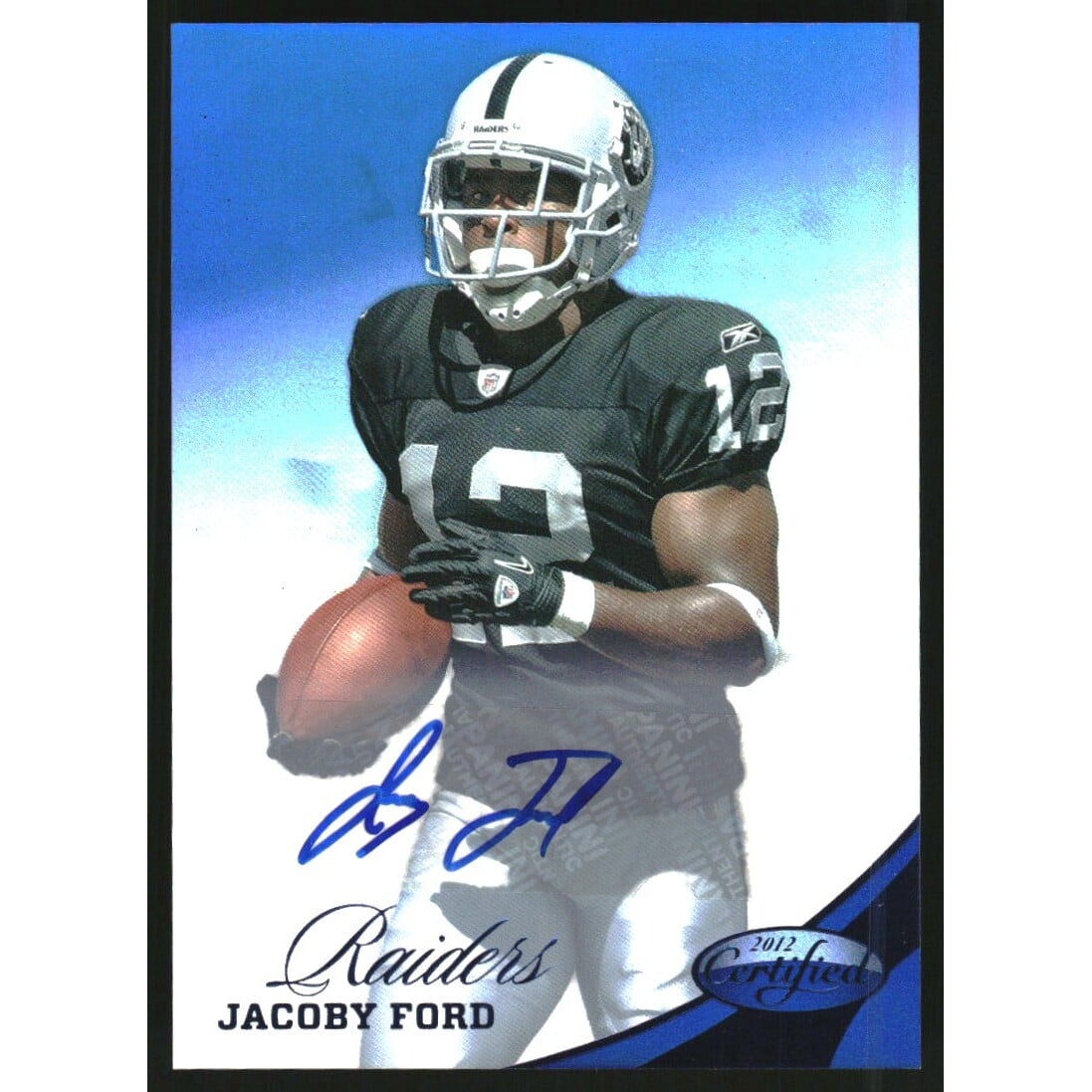 2012 Certified Mirror Blue Signatures #65 Jacoby Ford/49