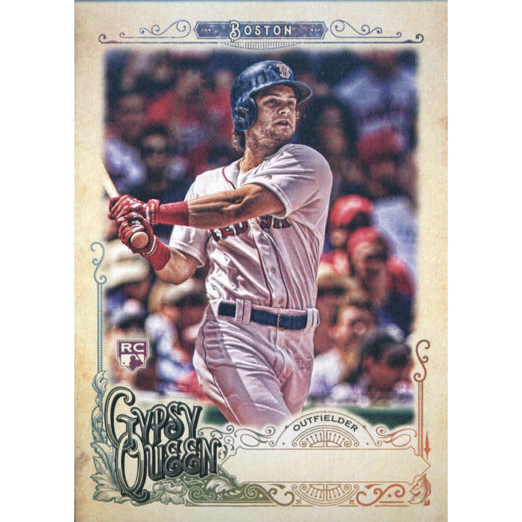 2017 Topps Gypsy Queen Missing Nameplate #282 Andrew Benintendi. rookie card picture