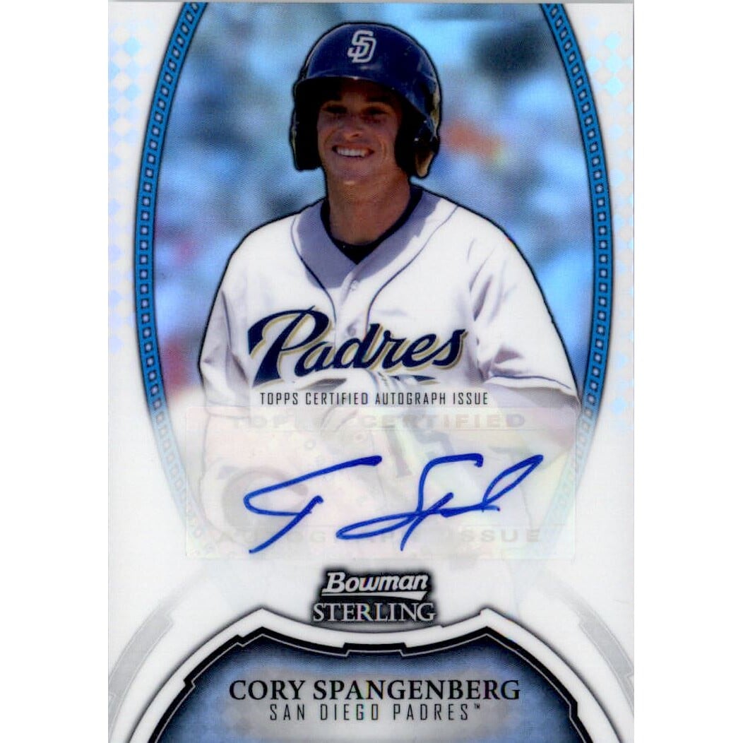2011 Bowman Sterling Prospect Autographs Refractors #CS Cory Spangenberg. rookie card picture