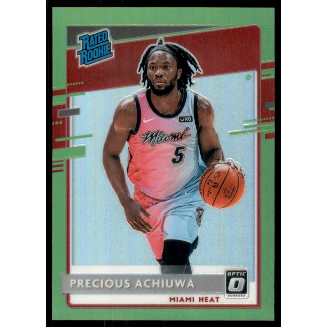 2020-21 Donruss Optic Lime Green #170 Precious Achiuwa RR. rookie card picture