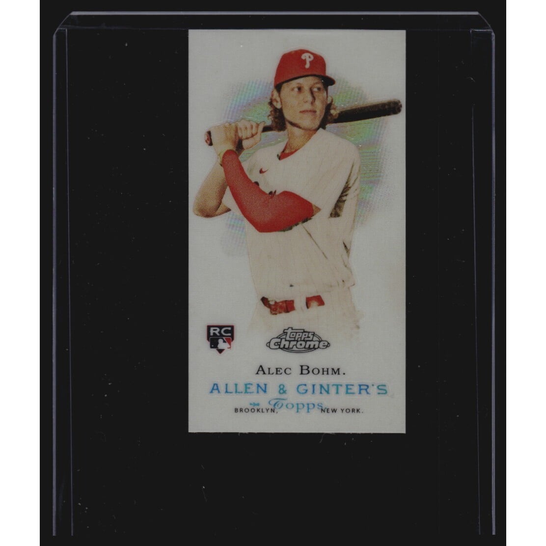 2021 Topps Allen and Ginter Chrome Mini Rookie Design Variations #MRD4 Alec Bohm. rookie card picture