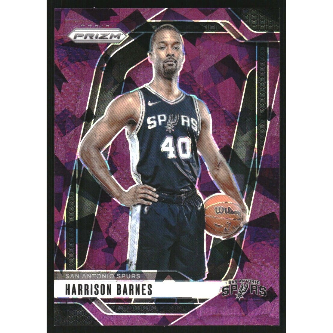 2024-25 Panini Prizm Prizms Purple Ice #55 Harrison Barnes. rookie card picture