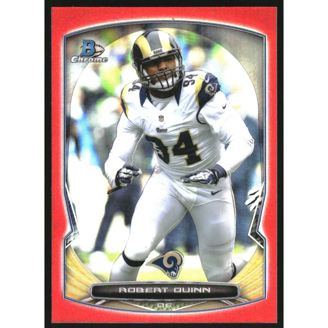 2014 Bowman Chrome Red Refractors #8 Robert Quinn. rookie card picture