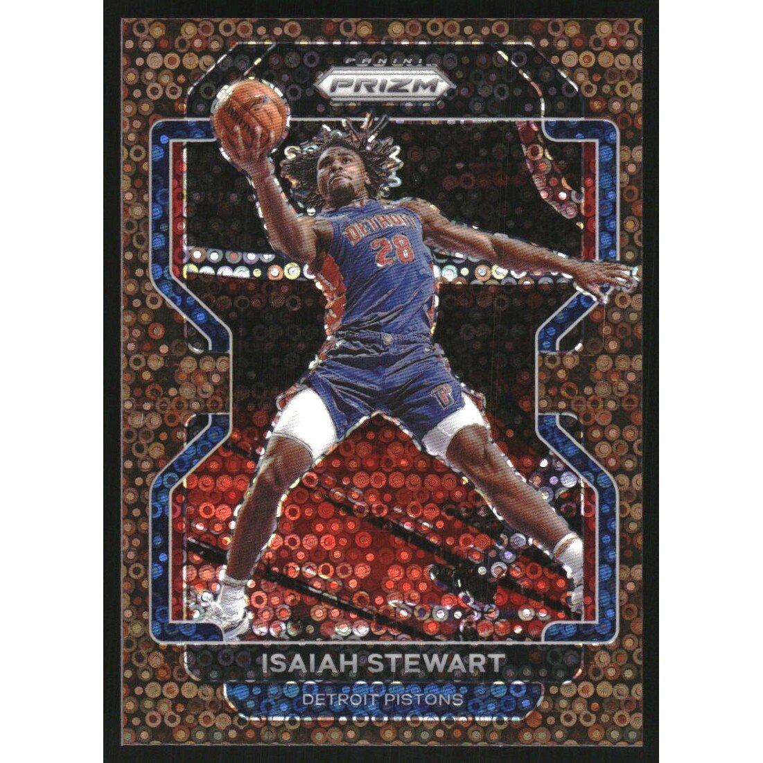 2021-22 Panini Prizm Prizms Fast Break Bronze #158 Isaiah Stewart. rookie card picture