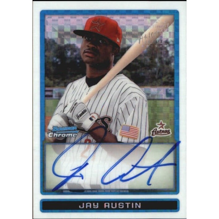 2009 Bowman Chrome Prospects X-Fractors #BCP125 Jay Austin AU