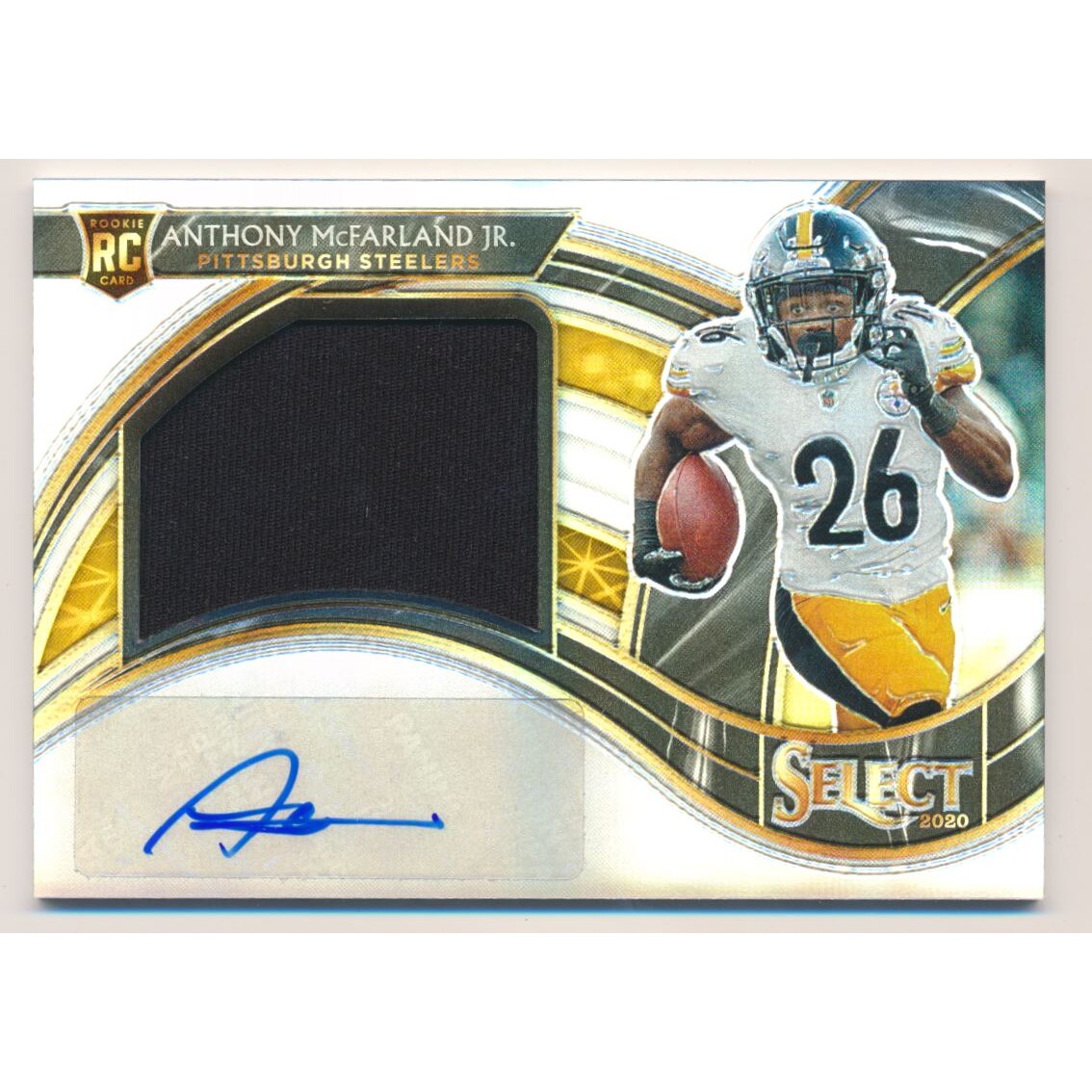 2020 Select Jumbo Rookie Signature Swatches Prizm #37 Anthony McFarland Jr./99