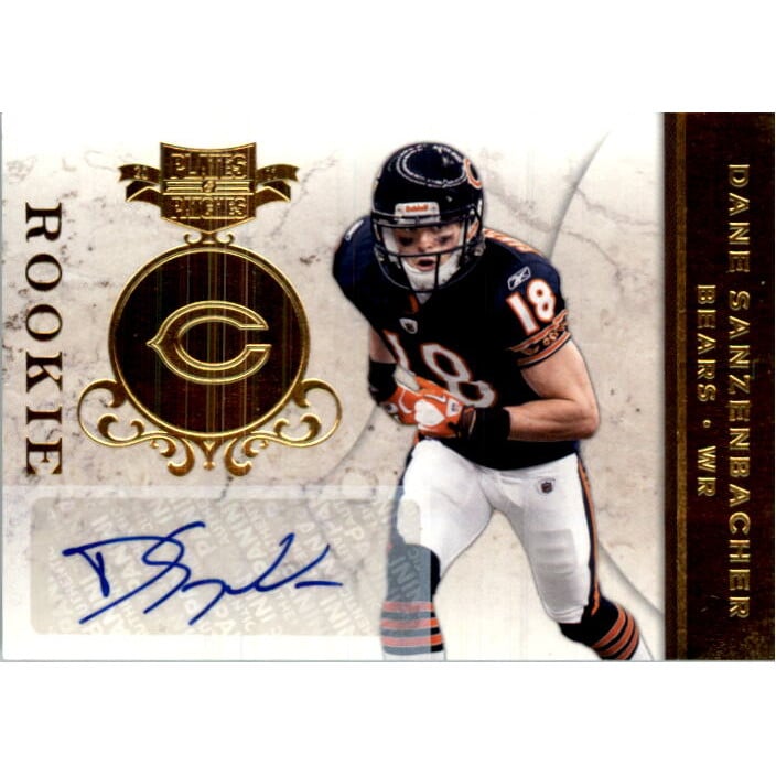2011 Panini Plates and Patches Signatures Gold #123 Dane Sanzenbacher/25. rookie card picture