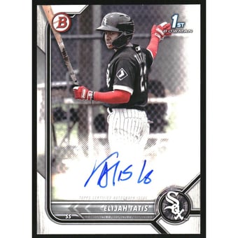 2022 Bowman Prospect Autographs #PPAET Elijah Tatis