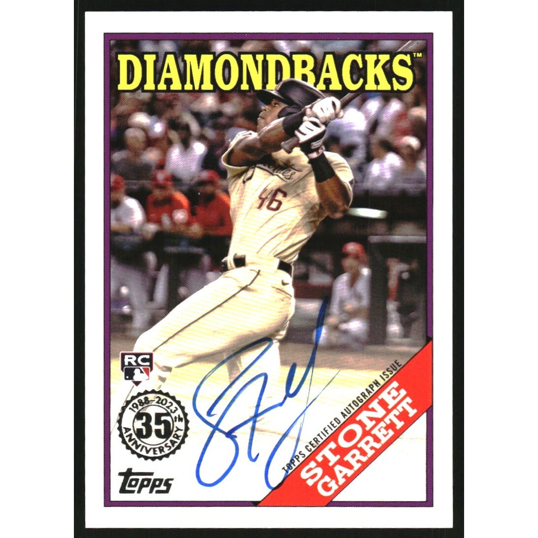 2023 Topps '88 Topps Autographs #88BASG Stone Garrett S2. rookie card picture