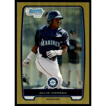 2012 Bowman Chrome Prospects Gold Refractors #BCP124 Julio Morban