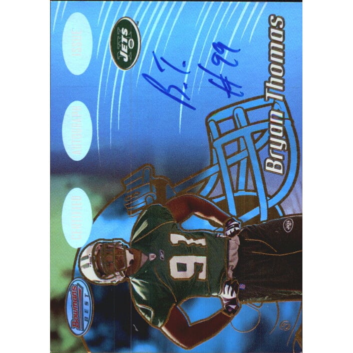 2002 Bowman's Best Gold #124 Bryan Thomas AU. rookie card picture