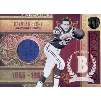 2011 Panini Gold Standard Golden Age Materials #4 Raymond Berry/99. rookie card picture