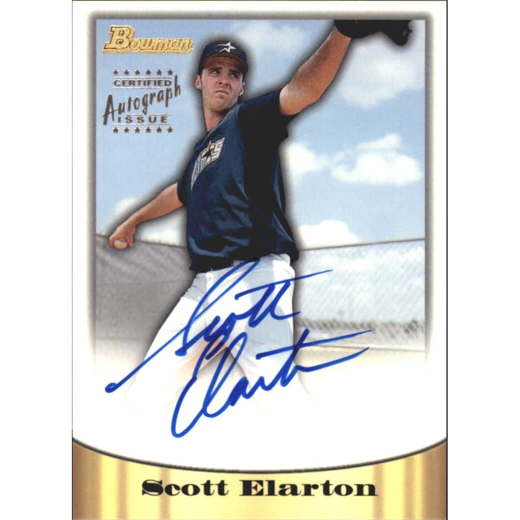 1998 Bowman Certified Silver Autographs #24 Scott Elarton. rookie card picture
