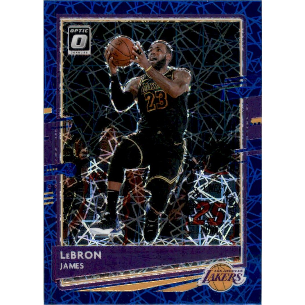 2020-21 Donruss Optic Blue Velocity #13 LeBron James 2020-21 Donruss Optic Blue Velocity #13 LeBron James
