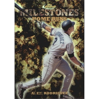 1999 Finest Milestones #M14 Alex Rodriguez HR