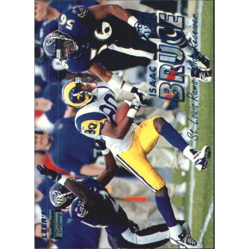1997 Fleer Tiffany Blue #9 Isaac Bruce. rookie card picture