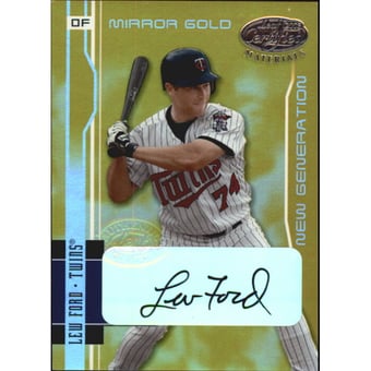 2003 Leaf Certified Materials Mirror Gold Autographs #248 Lew Ford NG/25