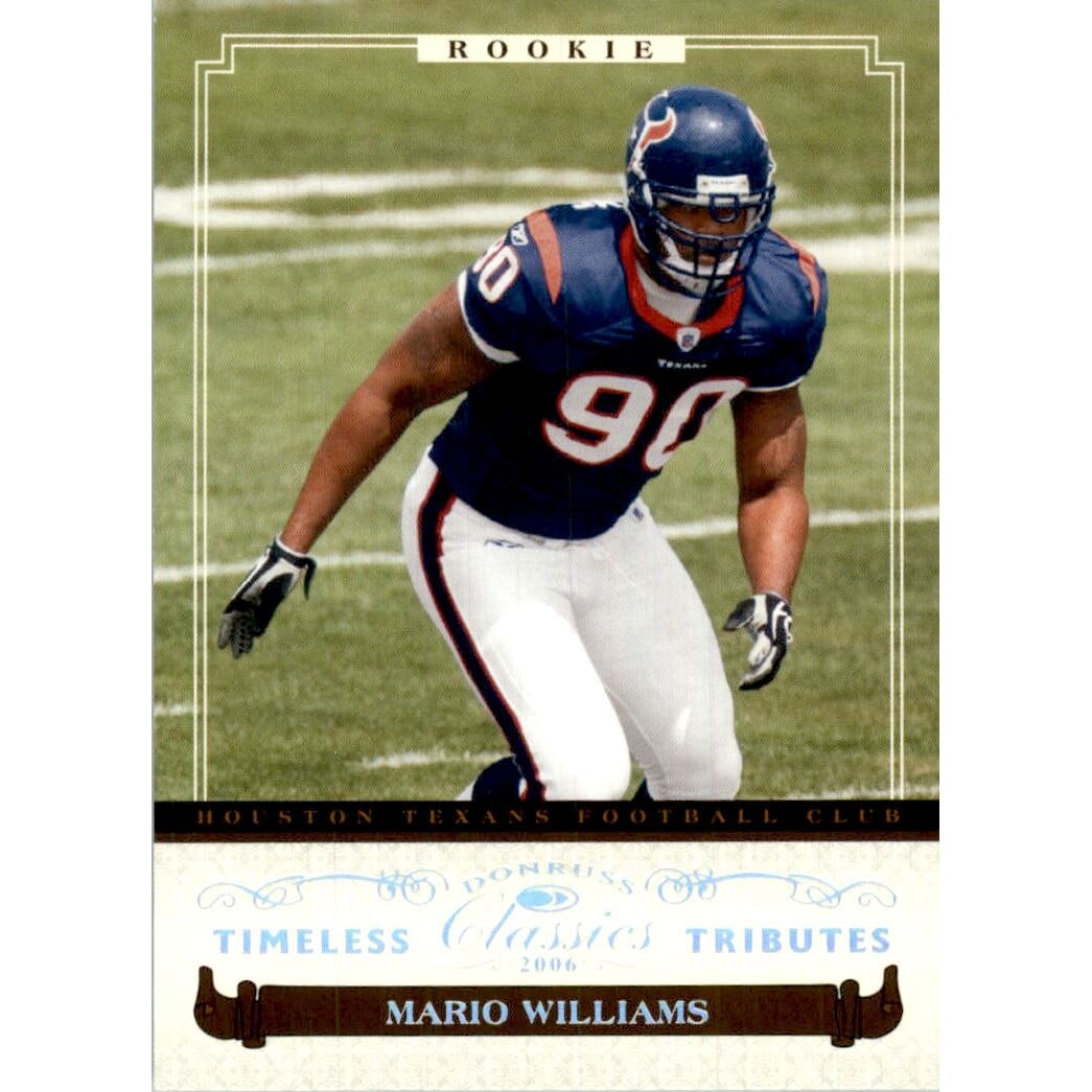 2006 Donruss Classics Timeless Tributes Silver #153 Mario Williams. rookie card picture