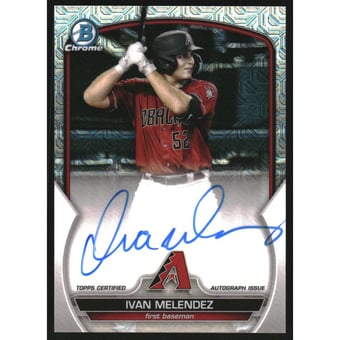 2023 Bowman Chrome Mega Box Autographs #BMAIM Ivan Melendez