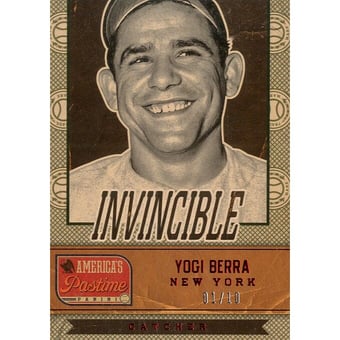 2013 Panini America's Pastime Invincible Red #13 Yogi Berra