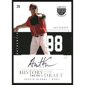 2004 SkyBox LE History Draft 90's Autograph Black #AK Austin Kearns