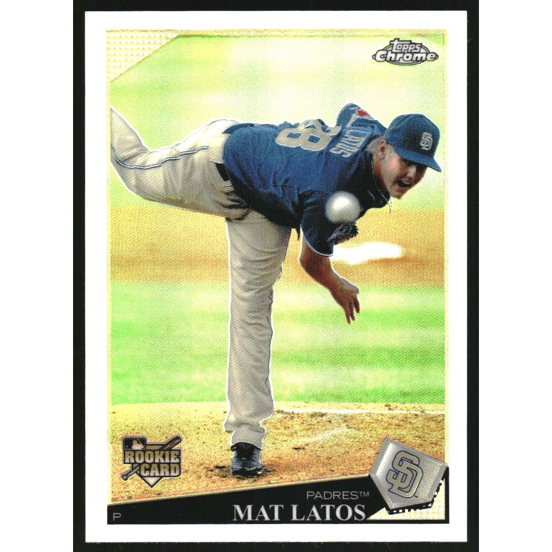 2009 Topps Update Chrome Rookie Refractors #CHR44 Mat Latos. rookie card picture