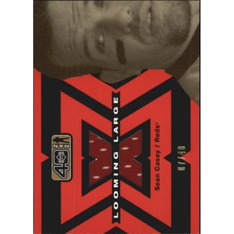 2002 Upper Deck 40-Man Looming Large Jerseys Gold #LSC Sean Casey