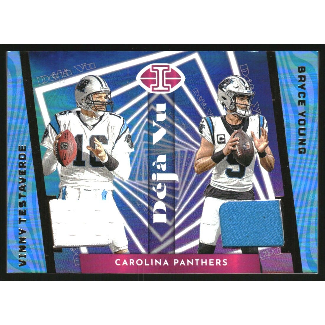 2023 Panini Illusions Deja Vu Materials #20 Bryce Young/Vinny Testaverde. rookie card picture