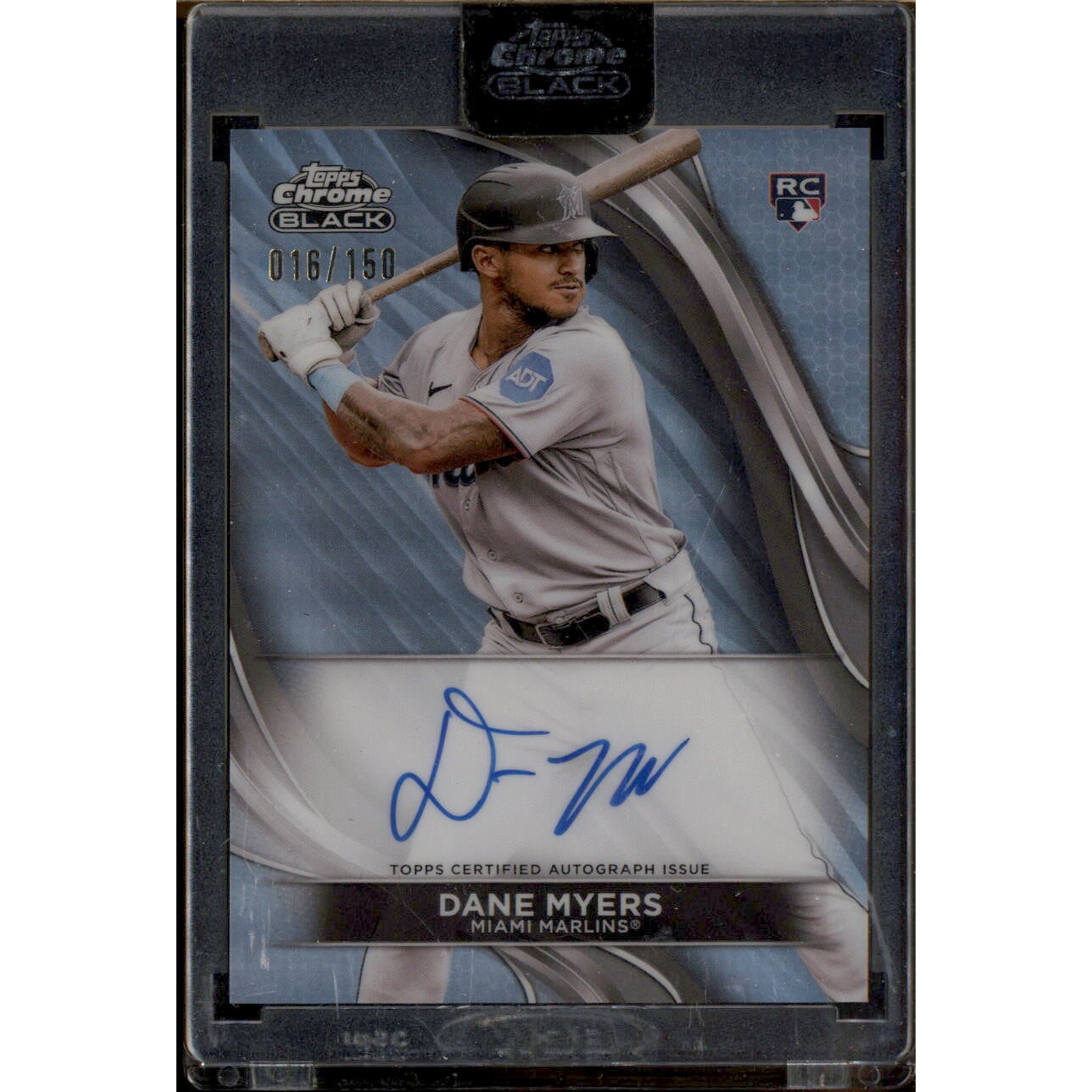 2024 Topps Chrome Black Autographs Refractors #CBADMY Dane Myers. rookie card picture