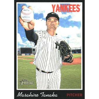 2019 Topps Heritage Black Border #100 Masahiro Tanaka