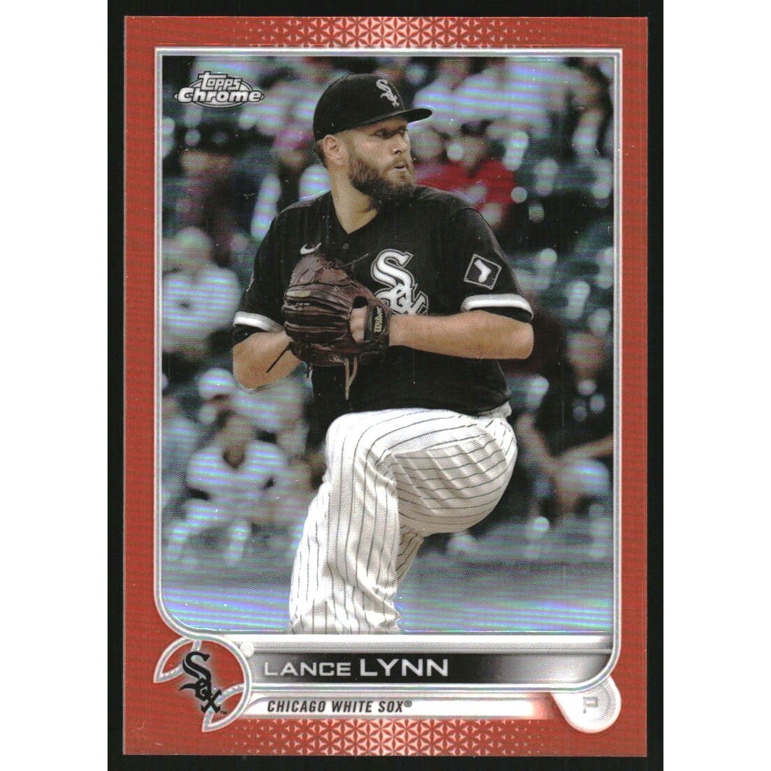 2022 Topps Chrome Orange Refractors #60 Lance Lynn. rookie card picture