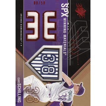 2003 SPx Winning Materials 50 #CS2B Curt Schilling Num