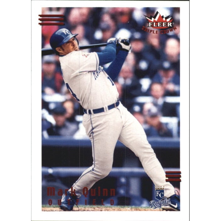 2002 Fleer Triple Crown Home Run Parallel #124 Mark Quinn/17. rookie card picture