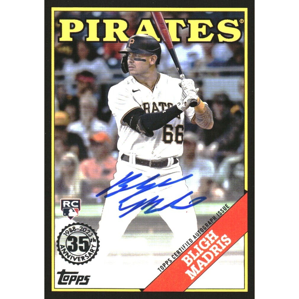 2023 Topps '88 Topps Autographs Black #88BABMA Bligh Madris/199. rookie card picture