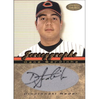 2002 Hot Prospects Jerseygraphs #JDS Dane Sardinha