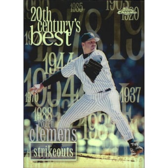 2000 Topps Chrome Refractors #472 Roger Clemens 20CB