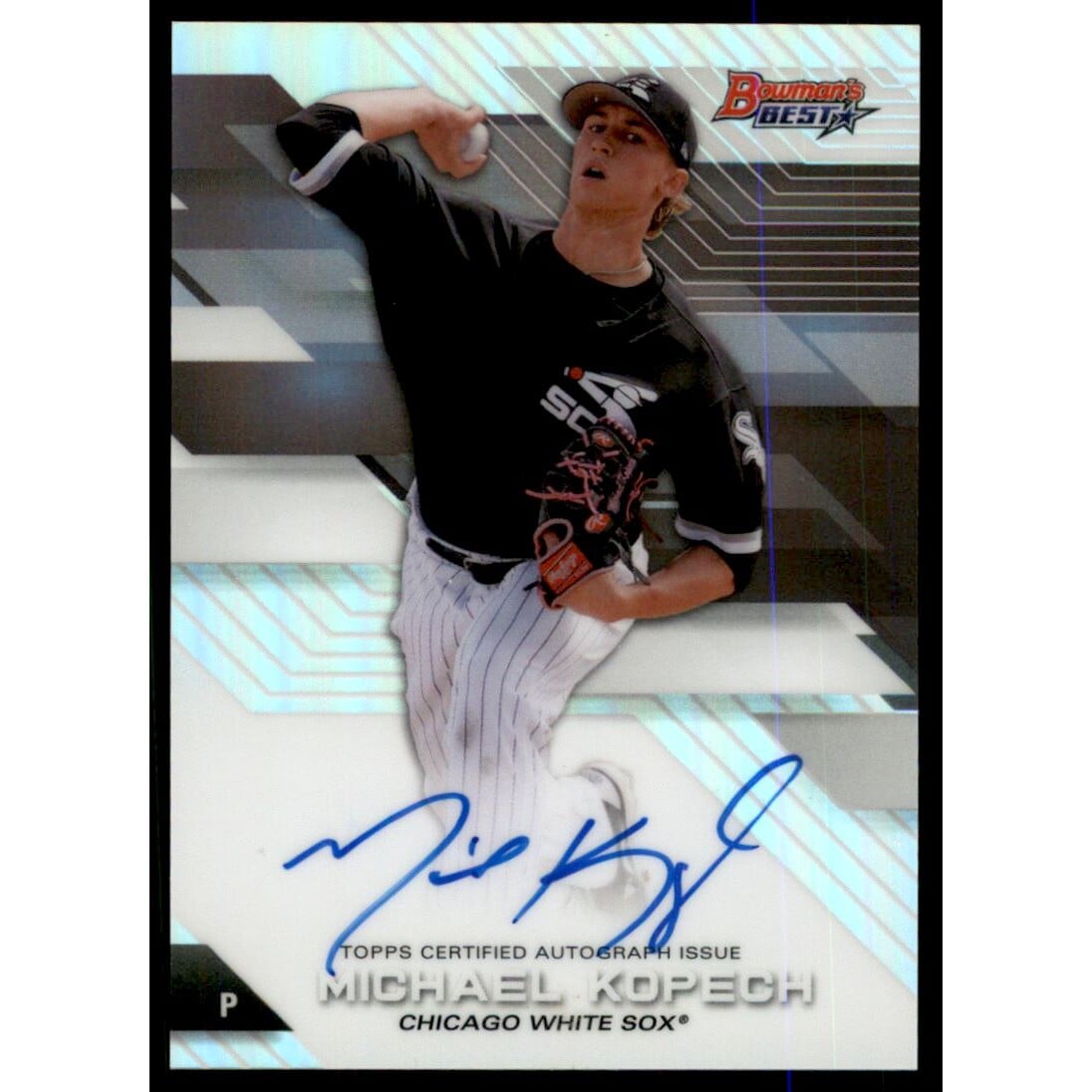 2017 Bowman's Best Best of '17 Autographs Refractors #B17MKO Michael Kopech. rookie card picture