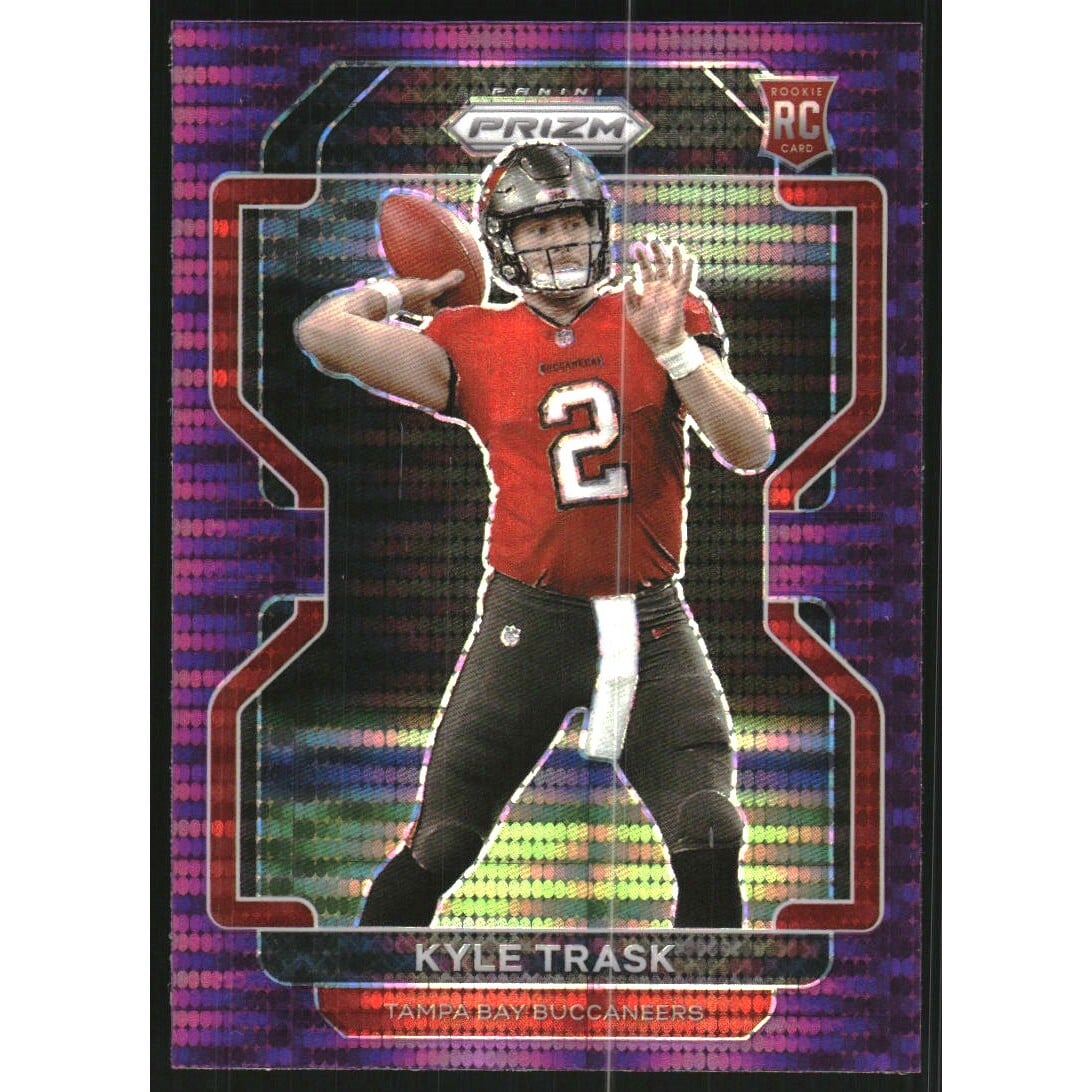 2021 Panini Prizm Prizms Purple Pulsar #339 Kyle Trask. rookie card picture