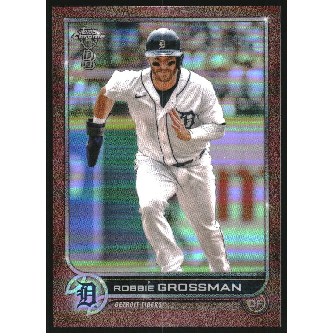 2022 Topps Chrome Ben Baller Rose Gold Refractors #169 Robbie Grossman. rookie card picture