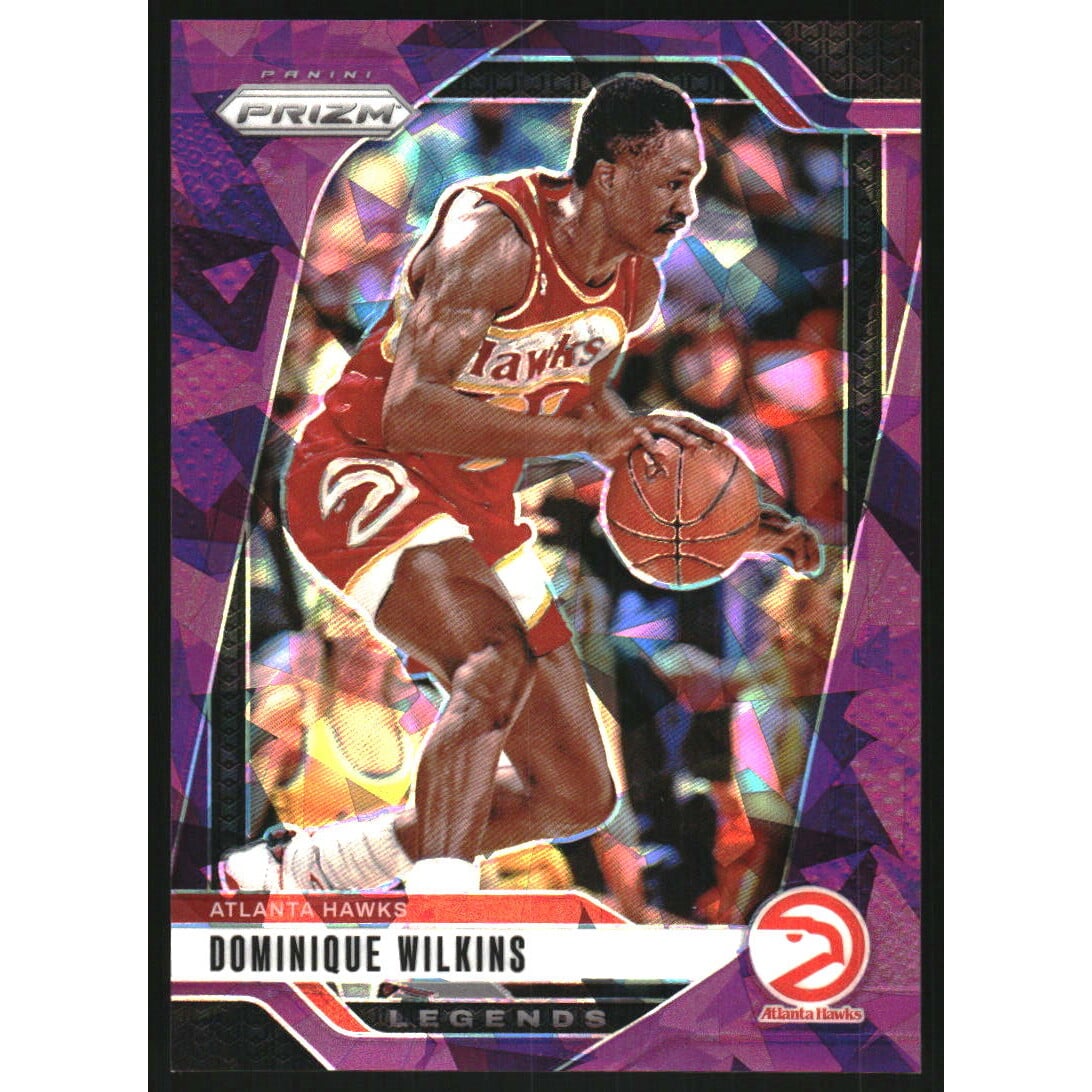 2024-25 Panini Prizm Prizms Purple Ice #282 Dominique Wilkins. rookie card picture