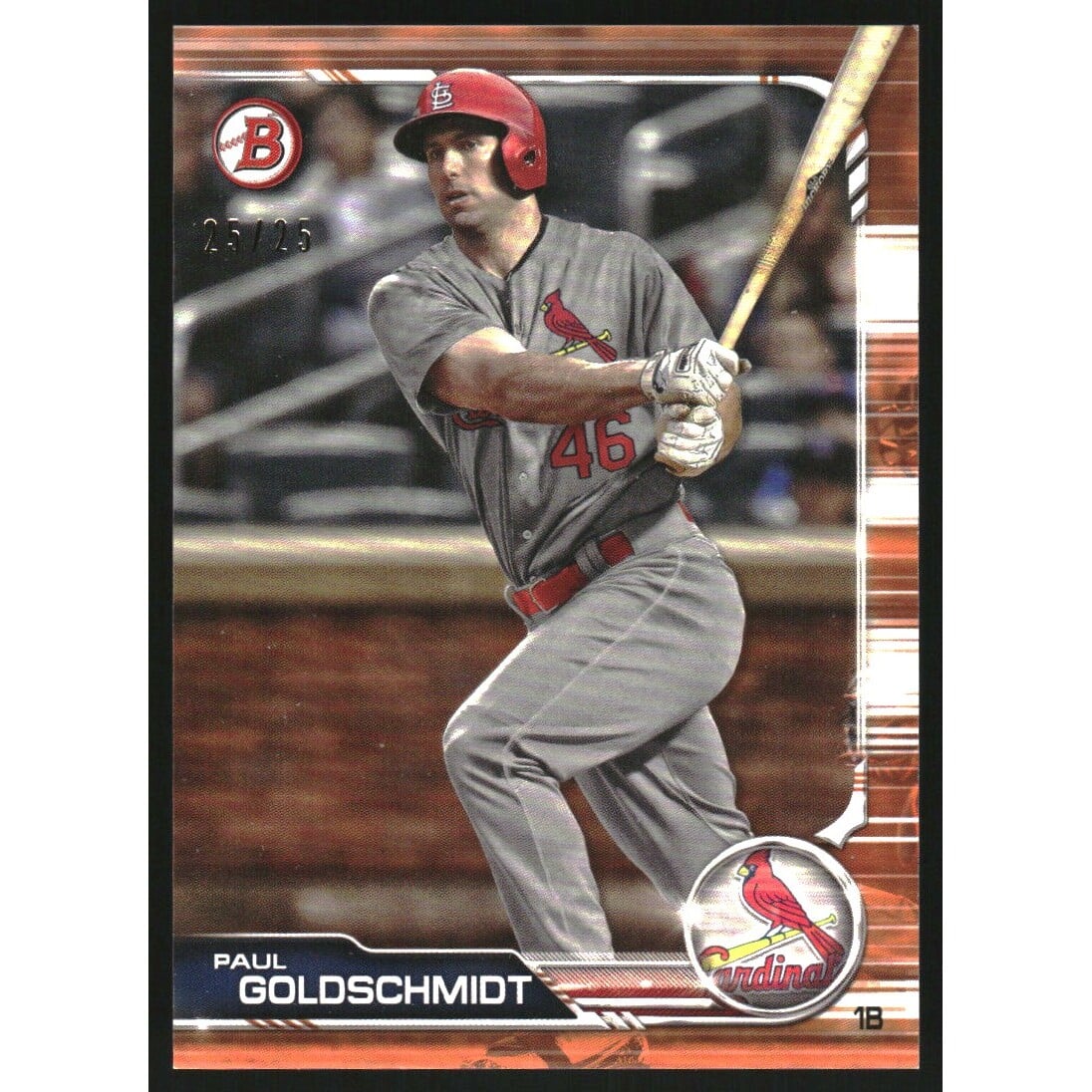 2019 Bowman Orange #85 Paul Goldschmidt. rookie card picture