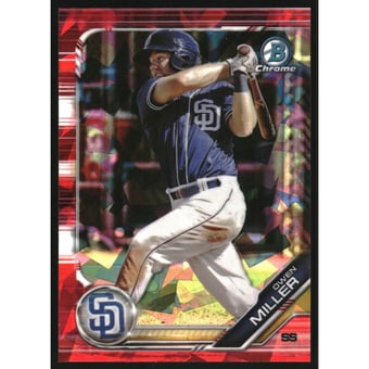 2019 Bowman Chrome Draft Sapphire Red #BDC186 Owen Miller