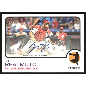 2022 Topps Heritage Real One Autographs #ROAJTR J.T. Realmuto HN