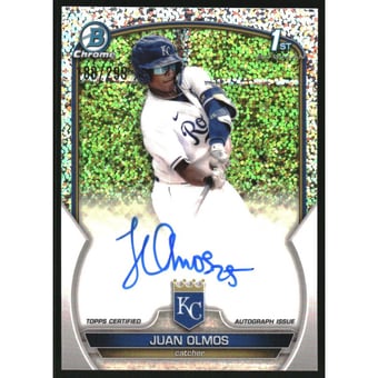 2023 Bowman Chrome Prospect Autographs Speckle Refractors #CPAJOS Juan Olmos